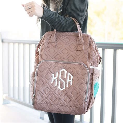 monogrammed diaper bags